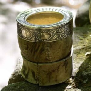 mate imperial premium con base, virola y guarda de alpaca – 12 tribus | hecho a mano en argentina